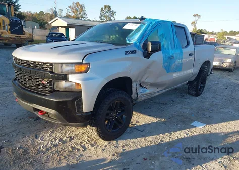 2020 Chevrolet Silverado 1500 4Wd Short Bed Custom Trail Boss из США, поврежденный, VIN 1GCPYCEF1LZ375255